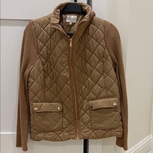 Jaclyn Smith Tan Quilted Jacket